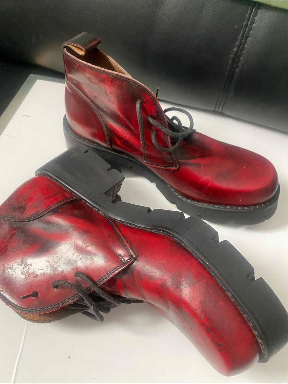Carlo Morandi Vintage Platform Shoe Made In Italy Sz 42) - Picture 6 of 10